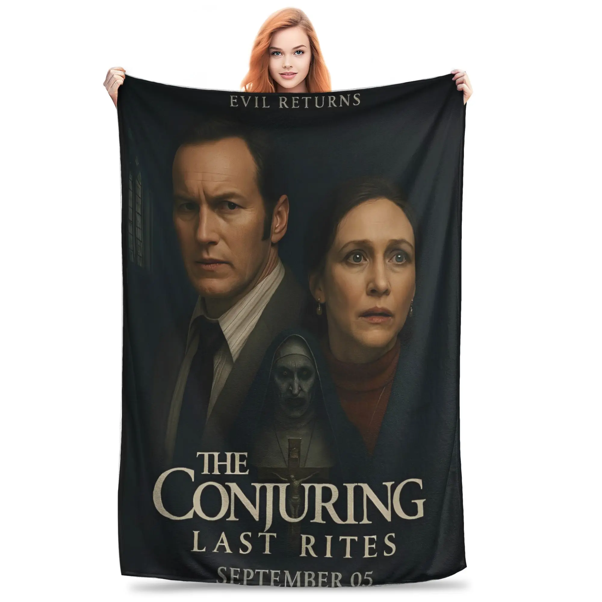The Conjuring آخر طقوس Horron بطانية سوبر لينة الجدة أفخم رمي بطانية للطائرة السفر الفانيلا المفرش غطاء السرير