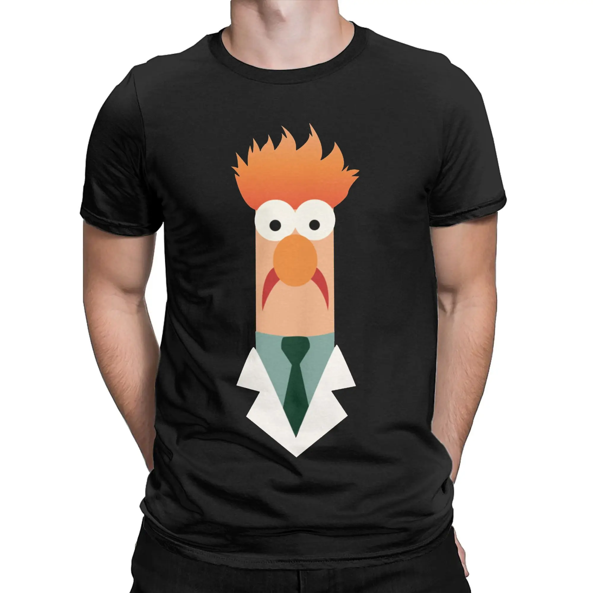 Men's Beaker Muppets T Shirt  Cotton Tops Novelty Short Sleeve Round Neck Tees New Arrival T-Shirt