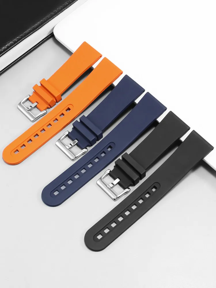 Suitable for Blancpain Fifty Fathoms 50 Finds 5000 5015 5200 Fluororubber Watch Strap Accessories 23mm