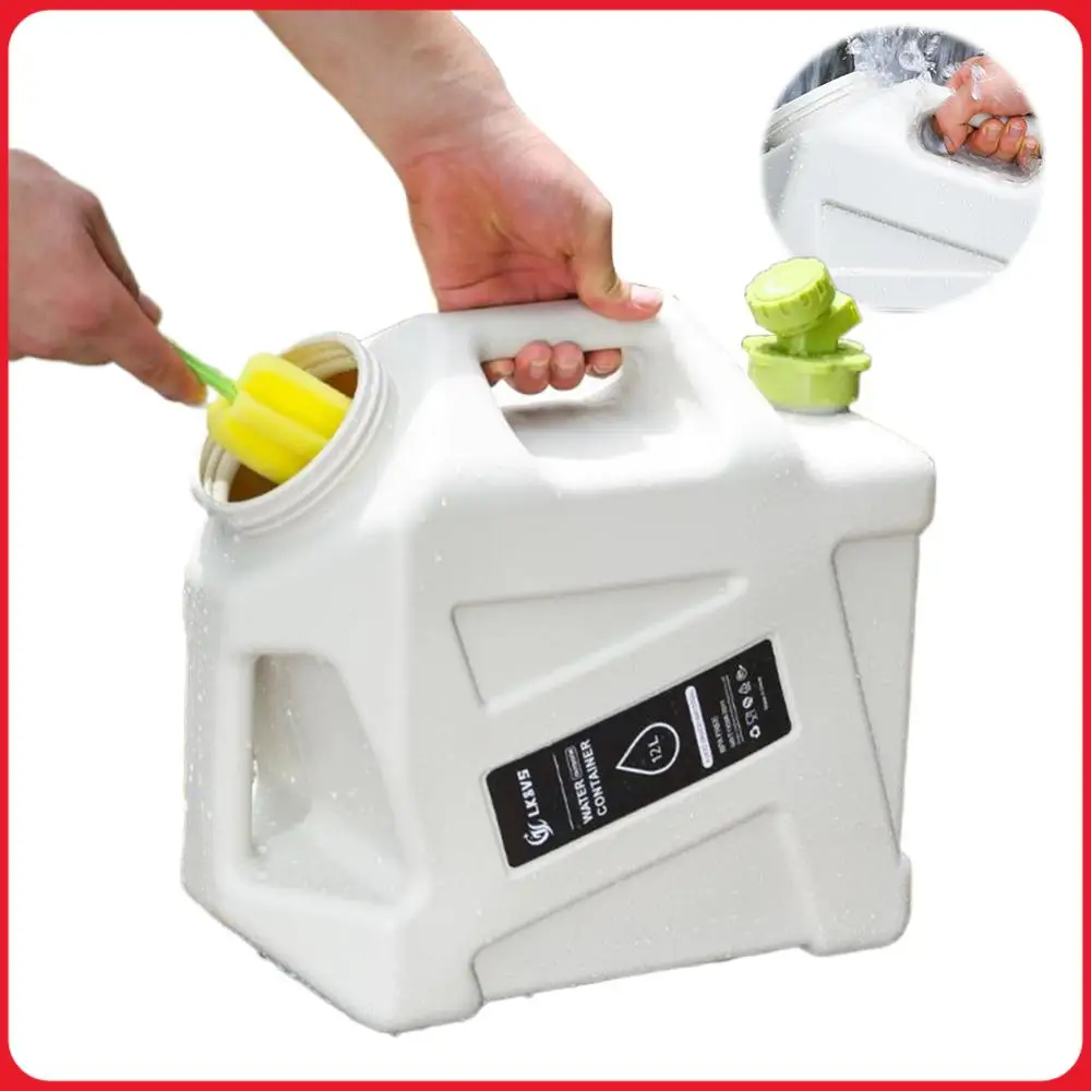 

12-литровое ведро для питьевой воды с краном, диспенсер для воды, контейнер большой емкости для автомобиля, кемпинга