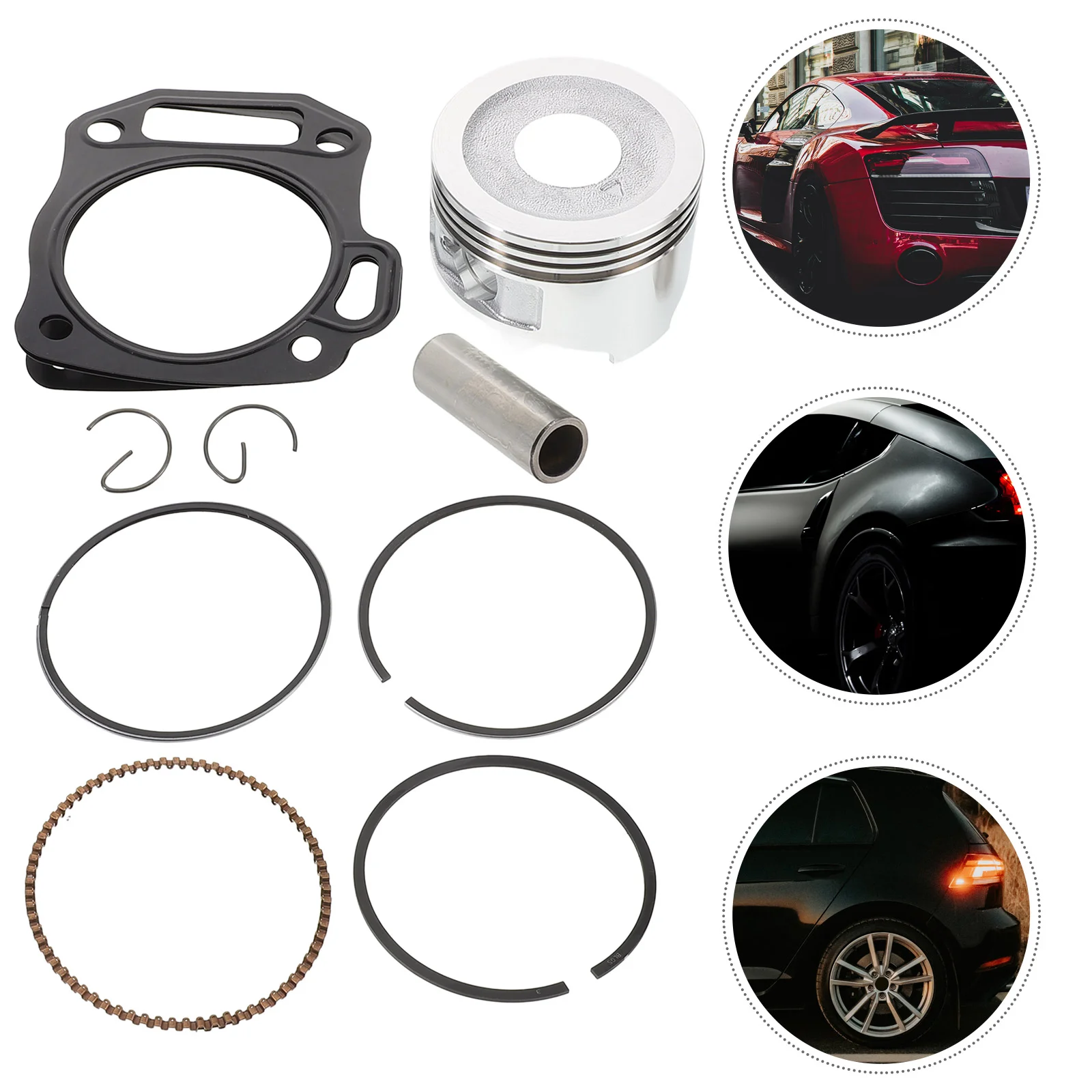 Cylinder Head Gasket Engine Piston Kit Enigine Pistion Part Maintenance Aluminum Alloy Replacement Powersports Parts