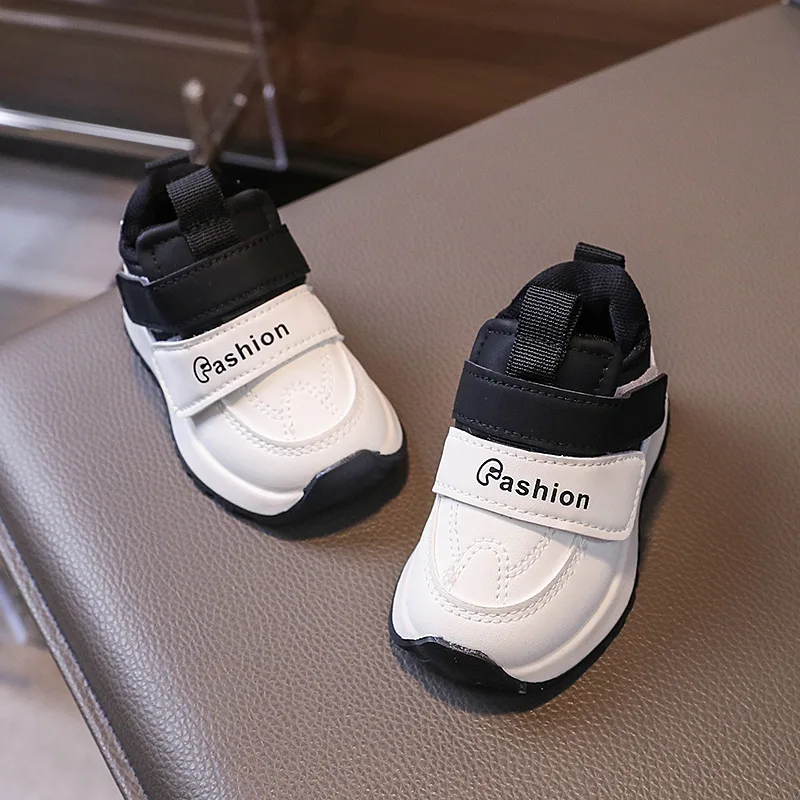 Children High-top Autumn Sneakers Boys Anti-kick Sports Shoes Girls Double Hook Design Sneakers Baby Soft Walking Shoes