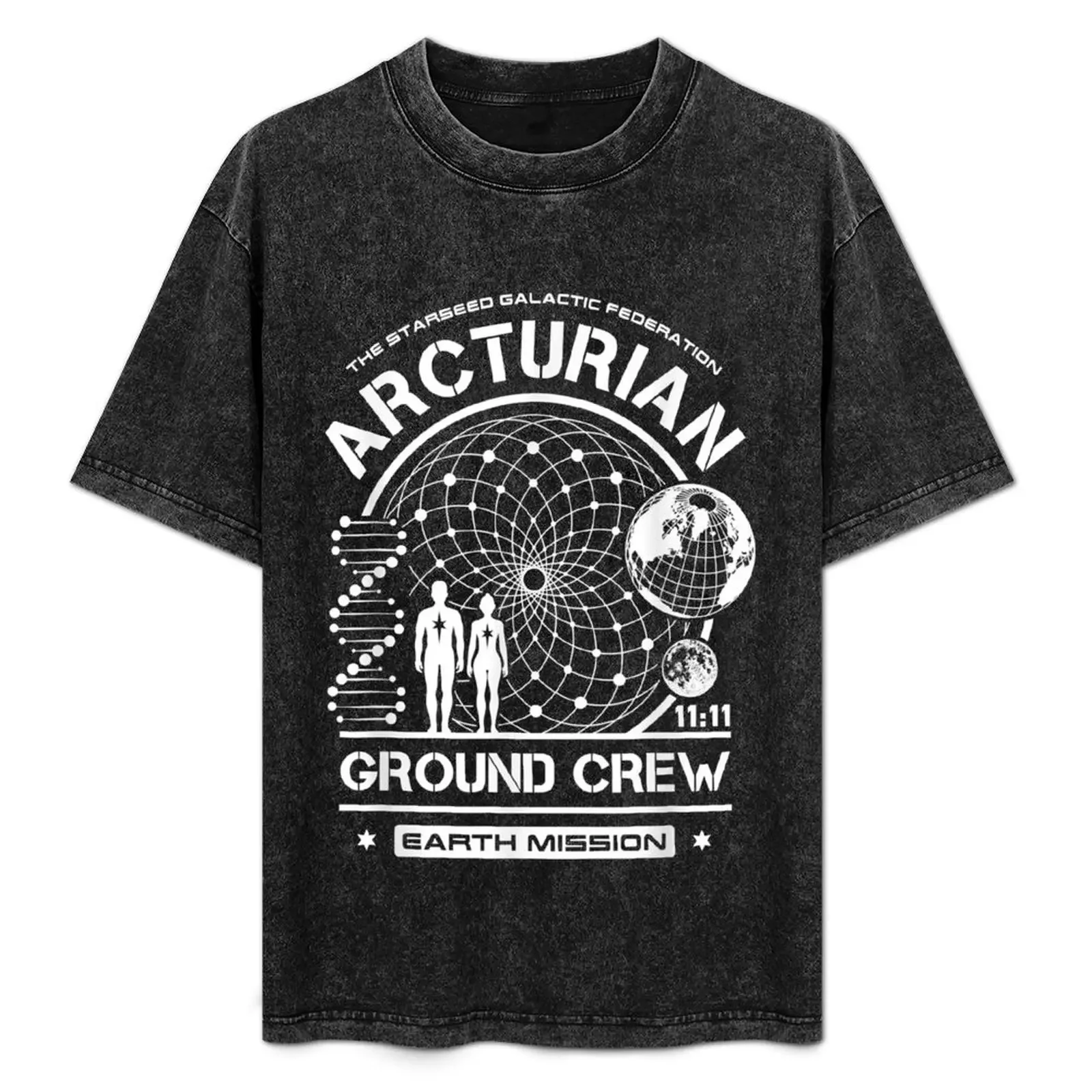 

Arcturian Starseed Earth Mission Ground Crew T-Shirt Luxury man anime shirt summer shirt mens plain t shirts