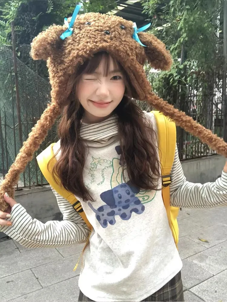 

Женская толстовка Slim Fit с полосатыми вставками и длинными рукавами, весенне-осенняя, в американском ретро-стиле, базовая, термобелье