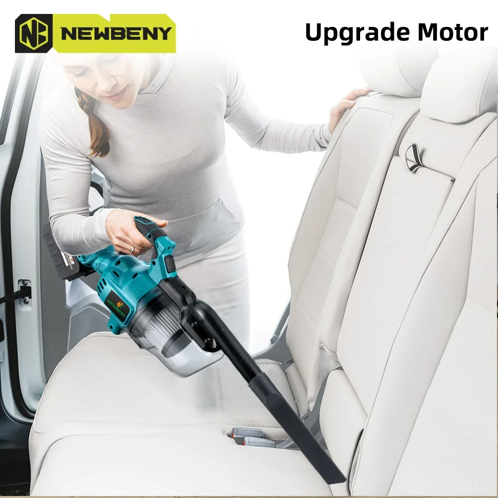 NEWBENY Electric Vacuum Cleaner Cordless Rechargeable For Indoor Interior Household Cleaning Tools For Makita 18V Battery