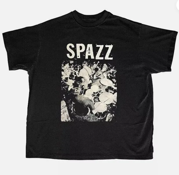 SPAZZ T-shirt GILMAN, gift for fan, cotton black shirt, punk rock