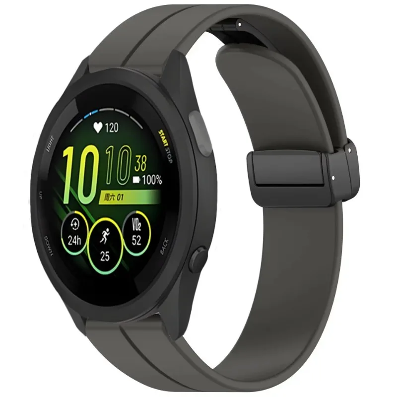 20mm 22mm Soft Silicone Strap for Garmin Active 5 Vivoactive 5 Magnetic Bracelet Wristband Garmin Forerunner 55 965 265 165 Band