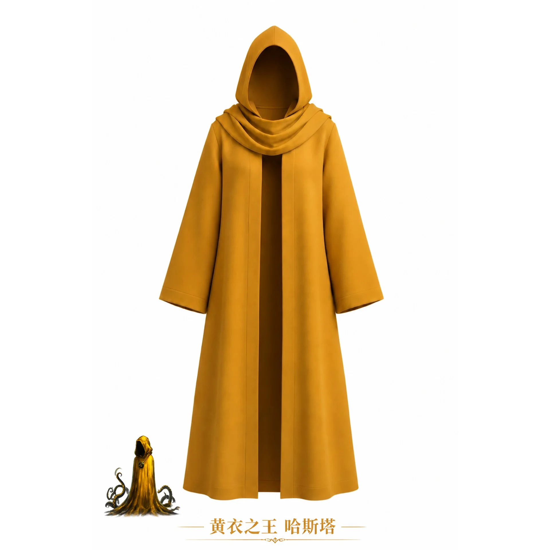 Anime Story King into Yellow Cosplay Hastur Cape Robe Manteau Vêtements Déguisement de Fête Tenues de Carnaval d'Halloween Costumes de Scène