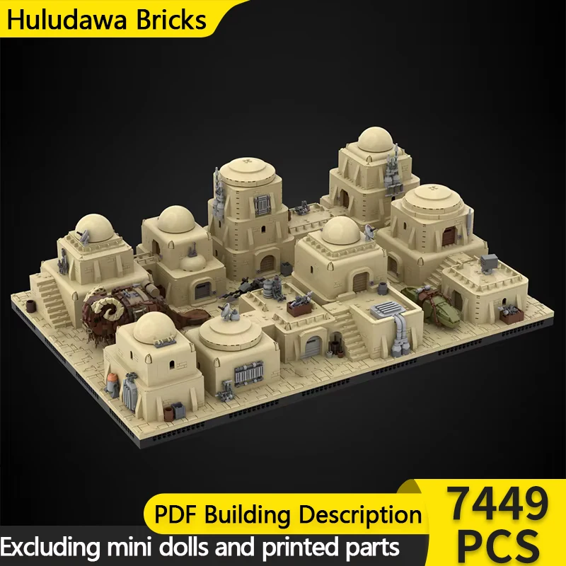 Popular Star Movies Model MOC Building Bricks Villages In The Desert Modular Technology Gift Holiday Assemble Children Toy Suit