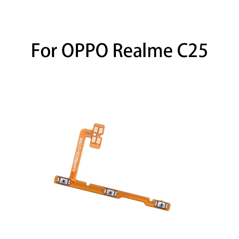 Power ON OFF Mute Switch Control Key Volume Button Flex Cable For OPPO Realme C25 / RMX3193 / RMX3191