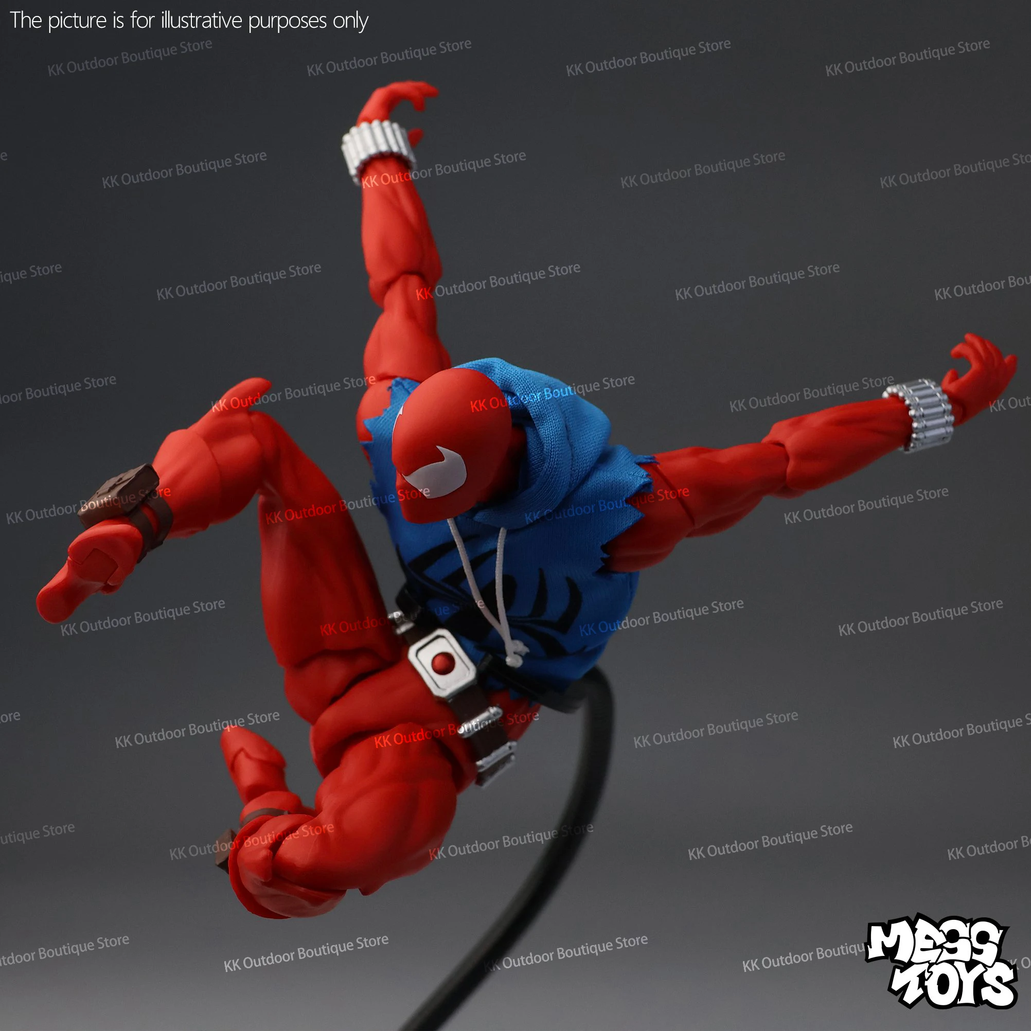 Hot-Nieuwe Puinhoop Speelgoed Scarlet Hero Scarlet Spider Man Messtoys Spiderman Anime Action Figure Beeldje Standbeeld Model Geschenken kinderen Speelgoed