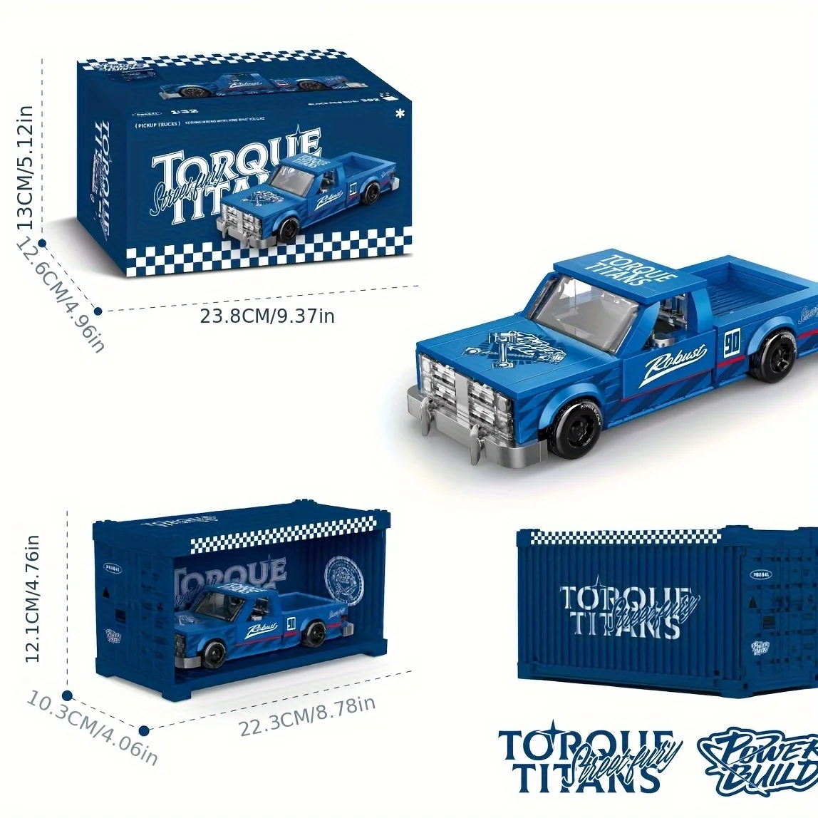 Novo pb técnico captador carro esportivo blocos de construção modelo veículo corrida com caixa recipiente tijolos brinquedos para presentes do miúdo