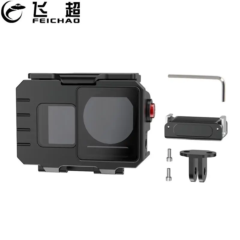 

Водонепроницаемый магнитный чехол из алюминиевого сплава с ЧПУ для DJI OSMO Action 5 Pro 4 3, крышка подводного корпуса, защитная рамка, корпус для дайвинга