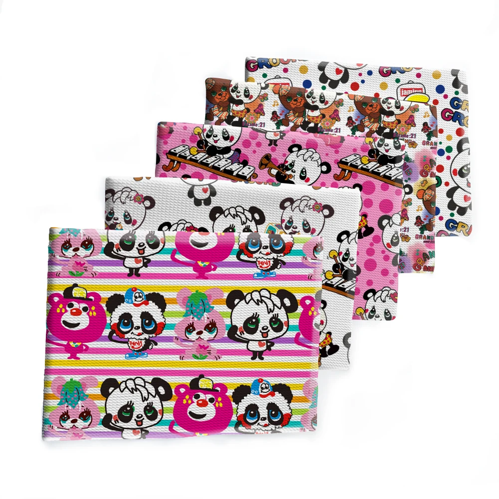 

Japanese Cartoon Bear Fabric Patchwork Tissue Kid Home Textile Sewing Doll Dress Curtain Polyester Bullet Fabric 50*145CM
