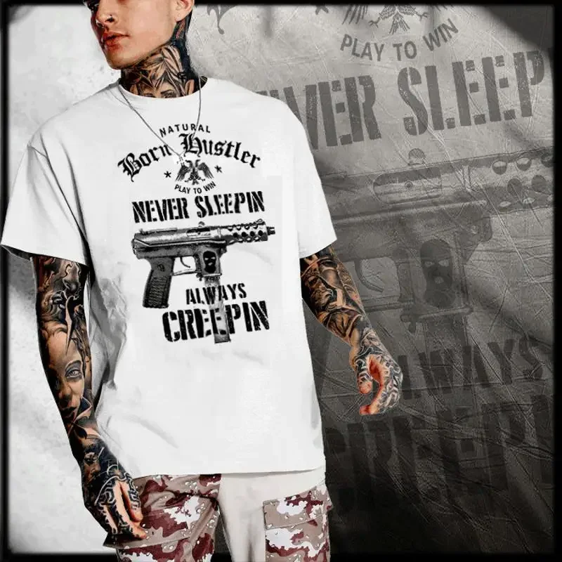 Born Hustler T Shirt Dirty Cash Gangster Mobster Mob Mafia Urban Streetwear
