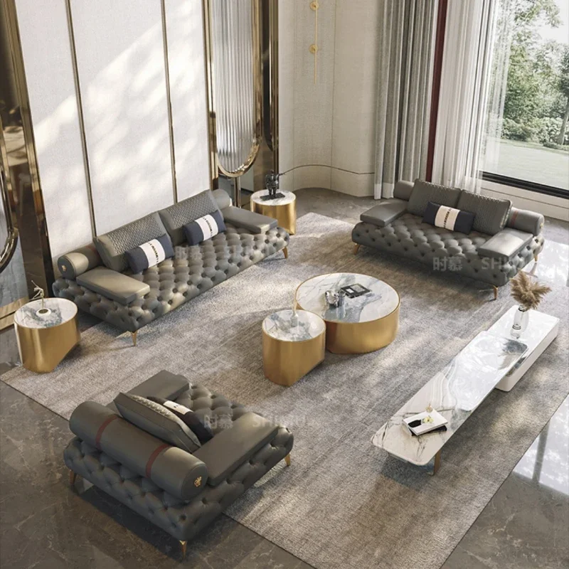 for Italian Genuine Leather Sofas Sectional Modern Luxry Designer Loveseat Sofa 3 Piece Woonkamerbanken Living Room Furniture