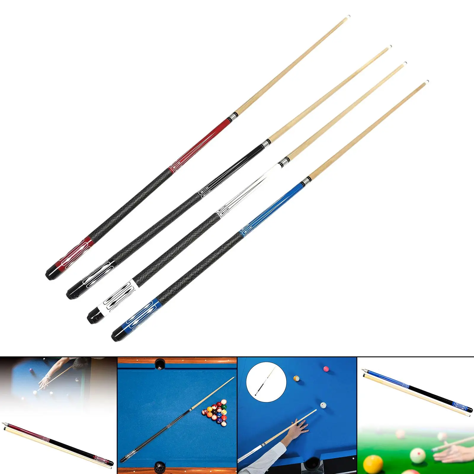 

Billiard Pool Cue Stick 57.09inch Pool Cue for Pool Game Beginners Men Women