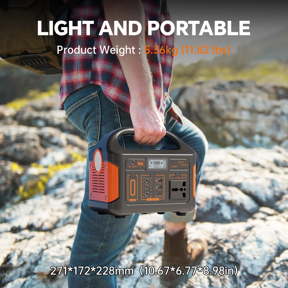 Gaiaray 500 W tragbares Kraftwerk 460 Wh LiFePO4 Solargenerator 220 V Ladestation USV-Kraftwerk für Camping-Notfälle – Detail 16