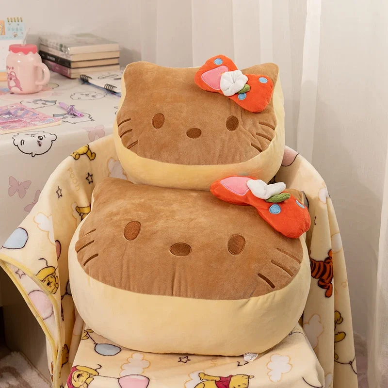 

Очень мягкий маффин большого размера, плюшевая игрушка Hello Kitty, удобные приятные плюшевые аниме-подушки, домашний декор, подушка, подарки