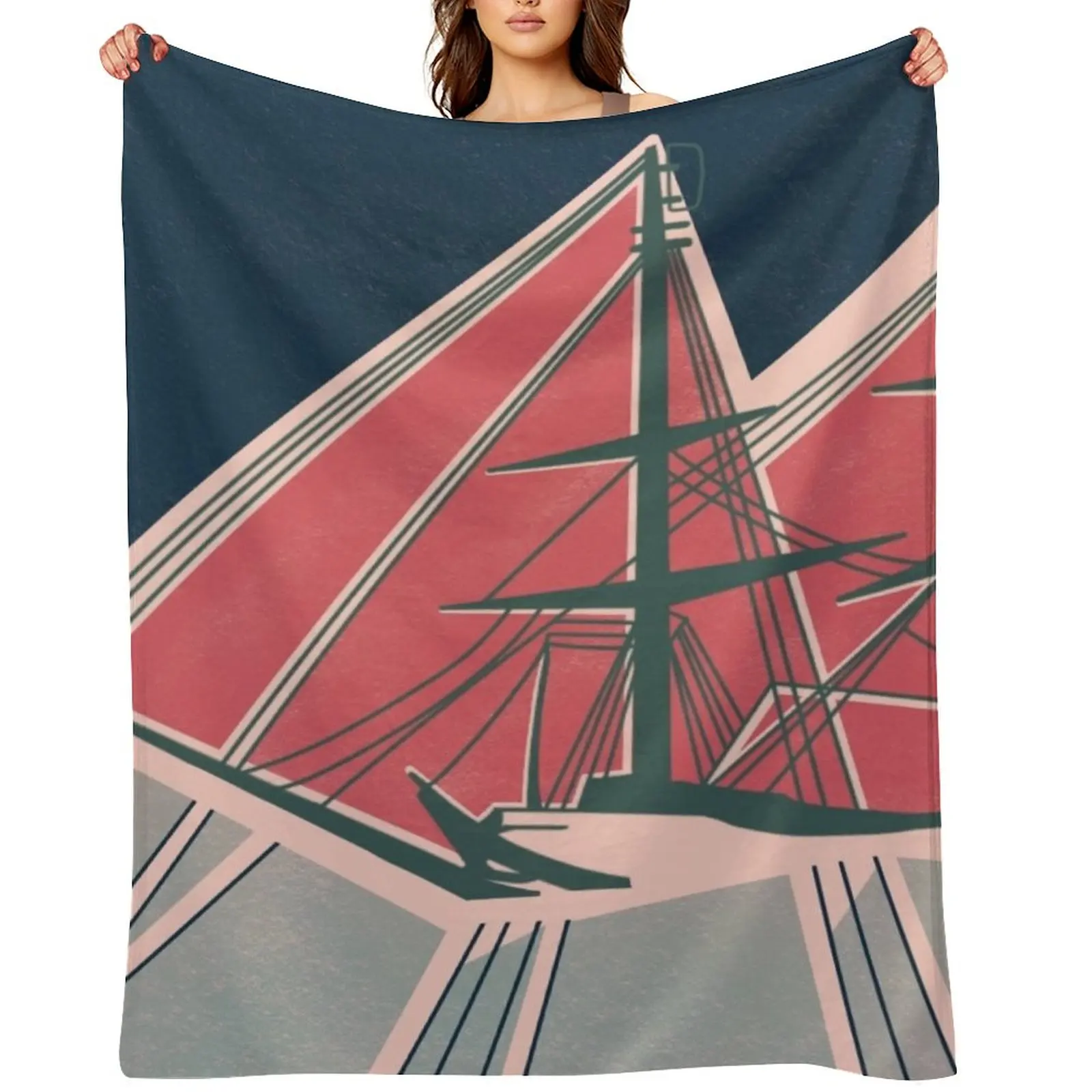 

Terror in the Ice Throw Blanket Comforter Multi-Purpose wednesday Plaid on the sofa Blankets