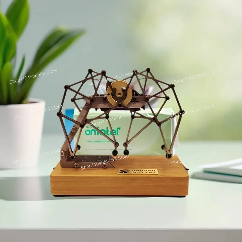 Bewegliches Mini-Gehmodell mit vier Beinen, Metallmaschinen, Popularisierung der Motorwissenschaft, kreative Spielzeugverzierung