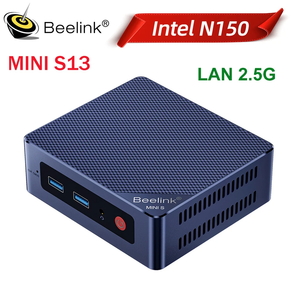 Beelink MINI S13 Mini PC Intel Twin Lake N150 12GB LPDDR5 512GB