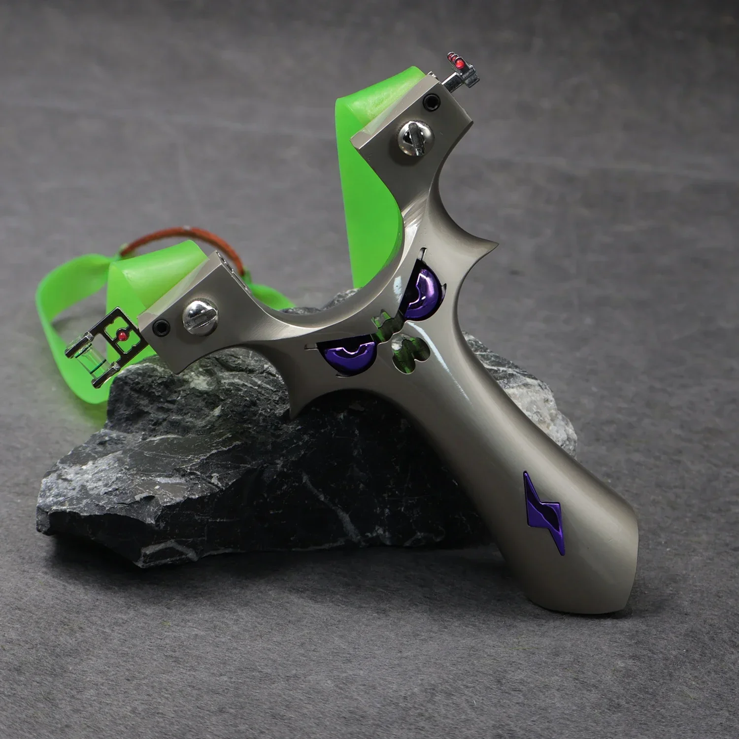 

Professional Aluminum Alloy Colorful Slingshot High-quality Lightning Metal Slingshot Dedicated To Outdoor Hunting and Shooting