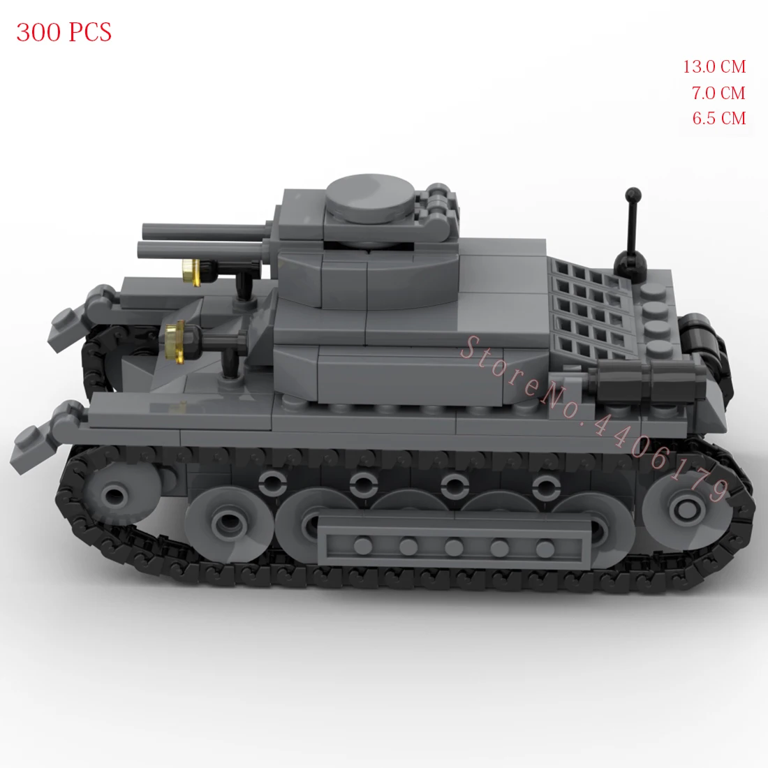 hot military WWII SdKfz 101 Panzer I Light Tank vehicles Germany army Blitz war weapon equipment Building Block model brick toys