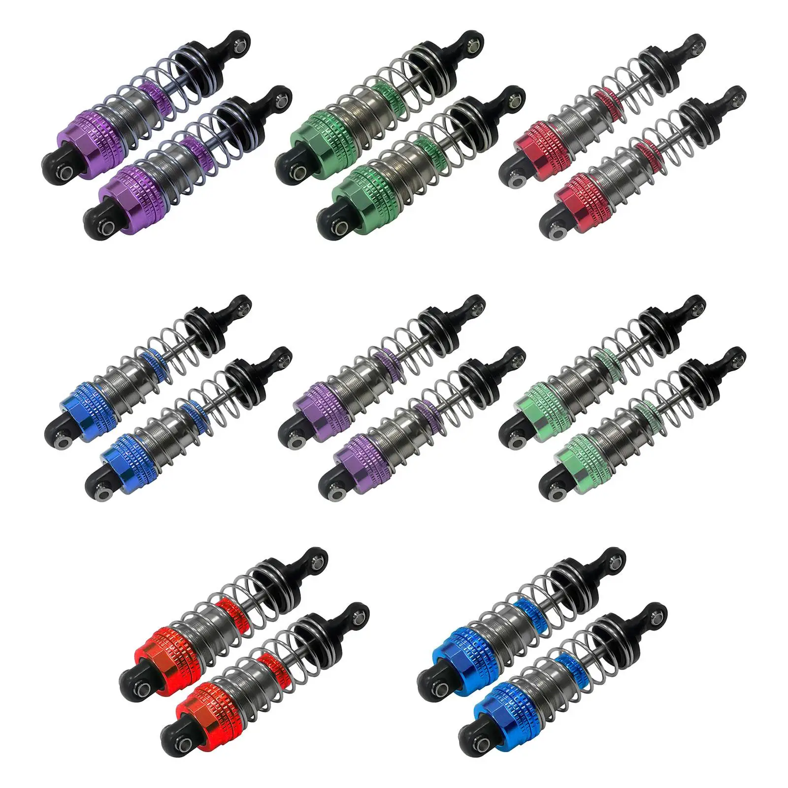 RC Car Hydraulic Shock Absorbers Replaces Durable Practical for 1:14 Scale RC Car Spare Parts Parts Replacement Accessory