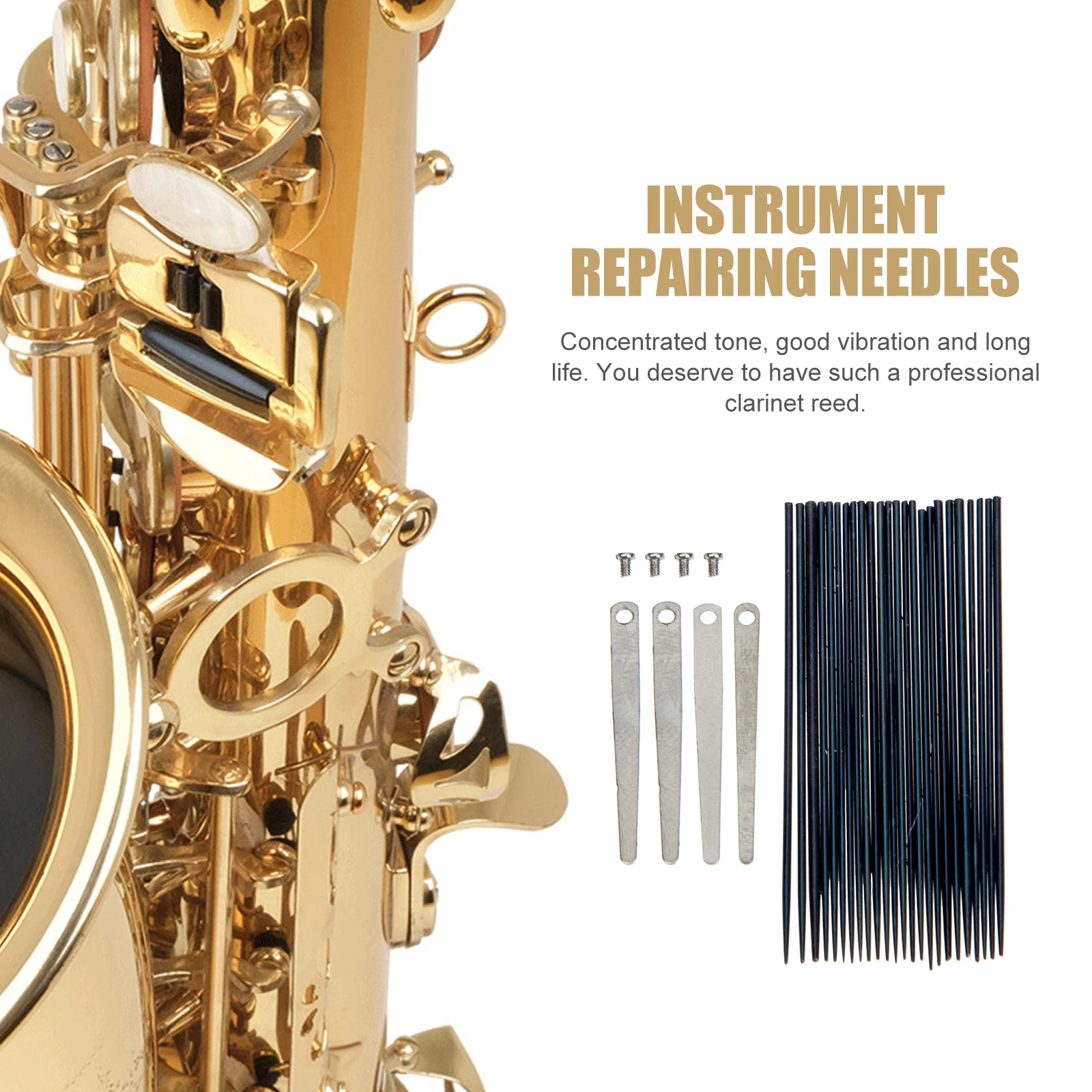 

Musical Instrument Saxophone Spring Needle Replacement Steel Tenor Springs Reeds