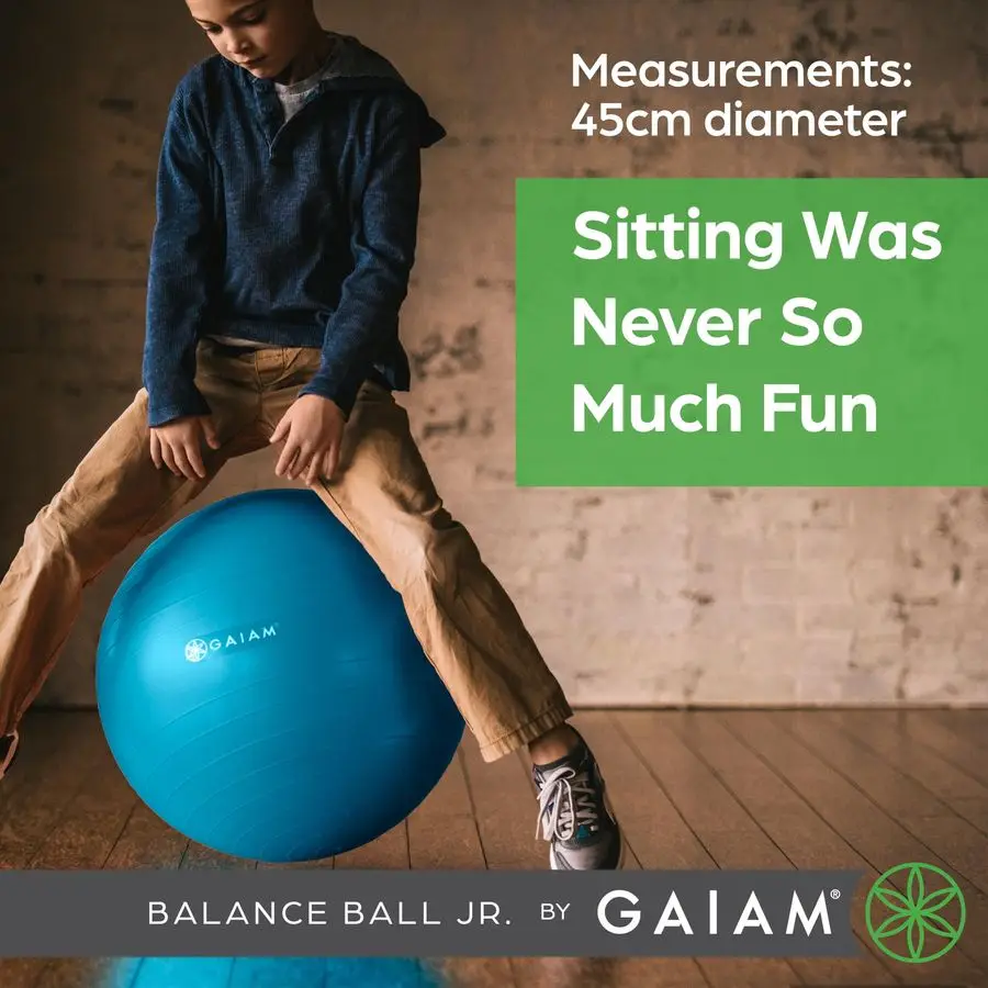 كرسي كرة التوازن للأطفال كرسي كرة استقرار كلاسيكي للأطفال، بديل للفصول الدراسية المدرسية، جلوس مكتبي مرن لـ Active St