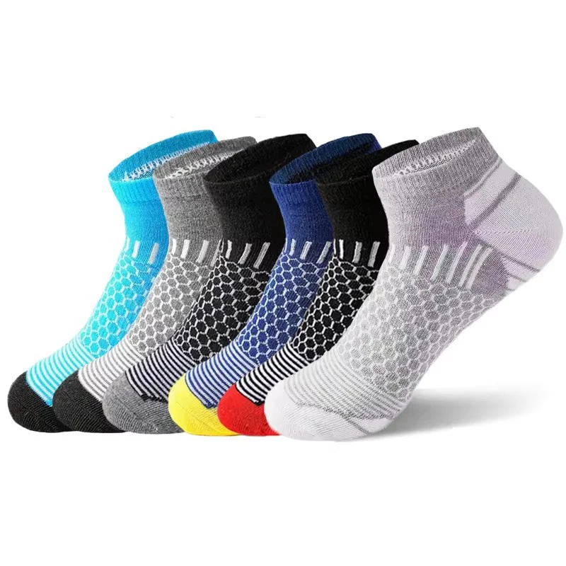 Men\'s Cushioned Low Cut Athletic Ankle Socks For Running Hiking Cycling Spring And Summer Autumn Sports Casual Sokken Men Gifts