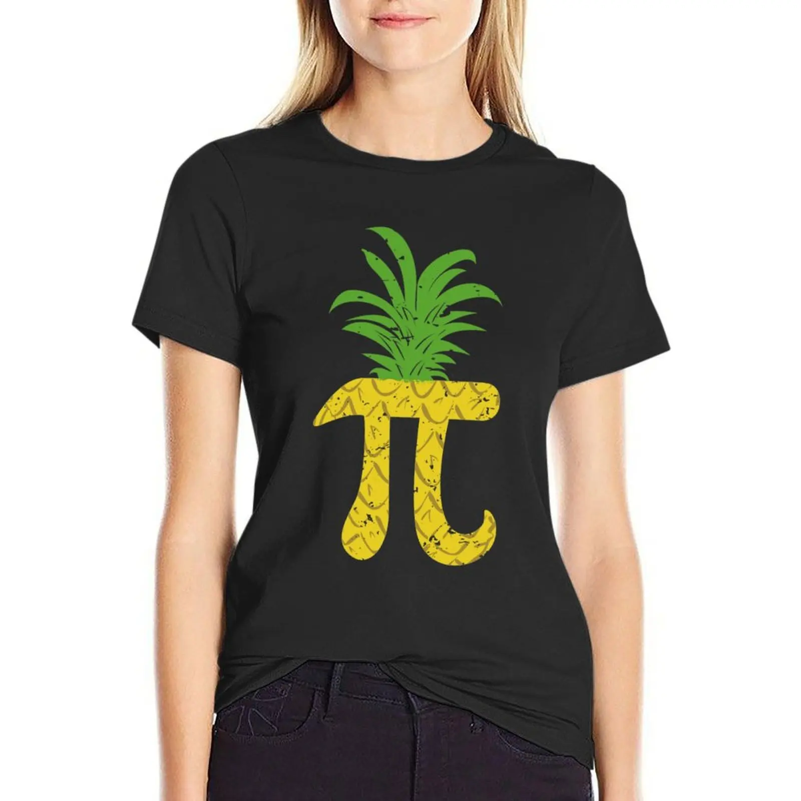 

Pi Number Pinapple Joke Pi Day ,Pi Day 2022 Fun Jokes Pinapple Day T-Shirt lady clothes Aesthetic clothing t shirt for Women