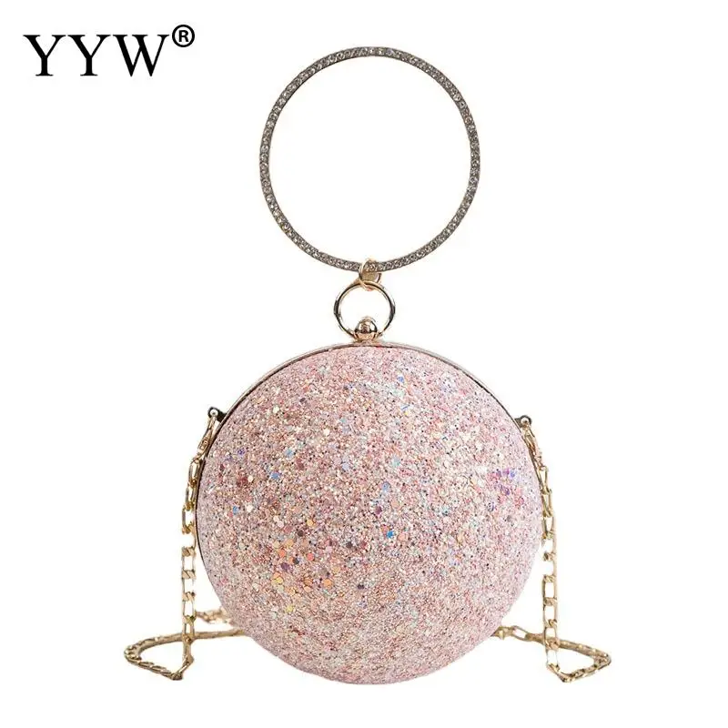 Designer Ring Handbags for Women 2023 New Chain Shoulder Bags Cute Ball Dinner Bag Fashion Purses Crossbody Bags Luxury Satchel 11cm cute little yellow chicken pendant plush toy doll mini bag pendant keychain doll car key ring student bags pendant