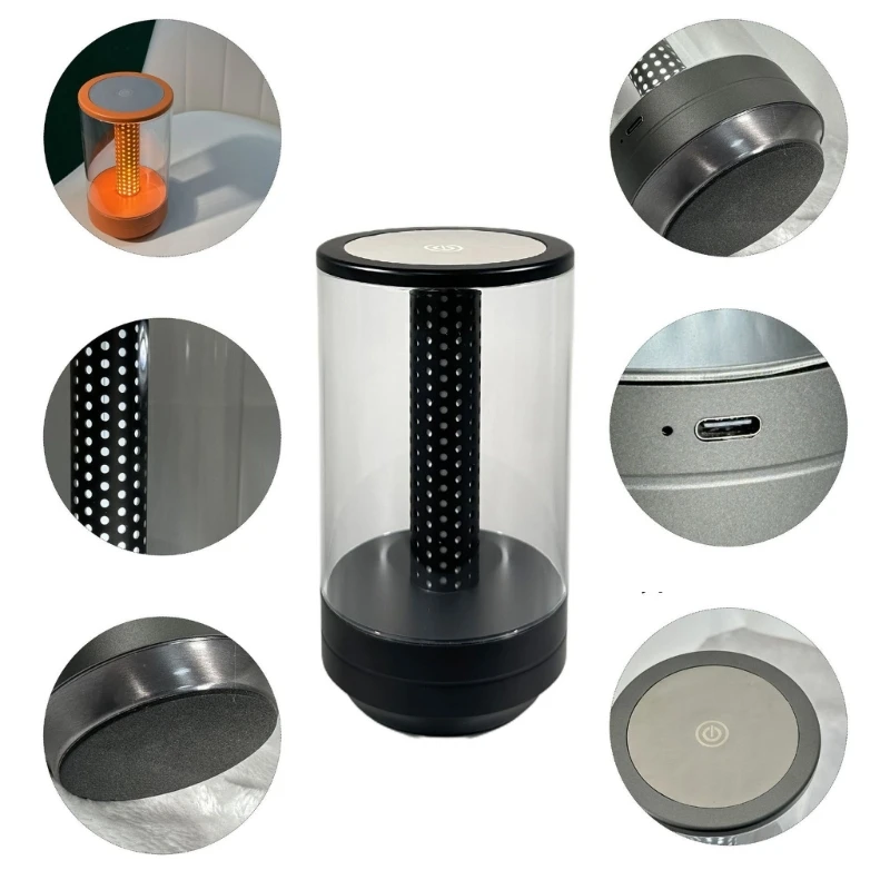 LED -Nachttischlampe Touch Dimmable USB wiederaufladbare hellverstellbare Helligkeit