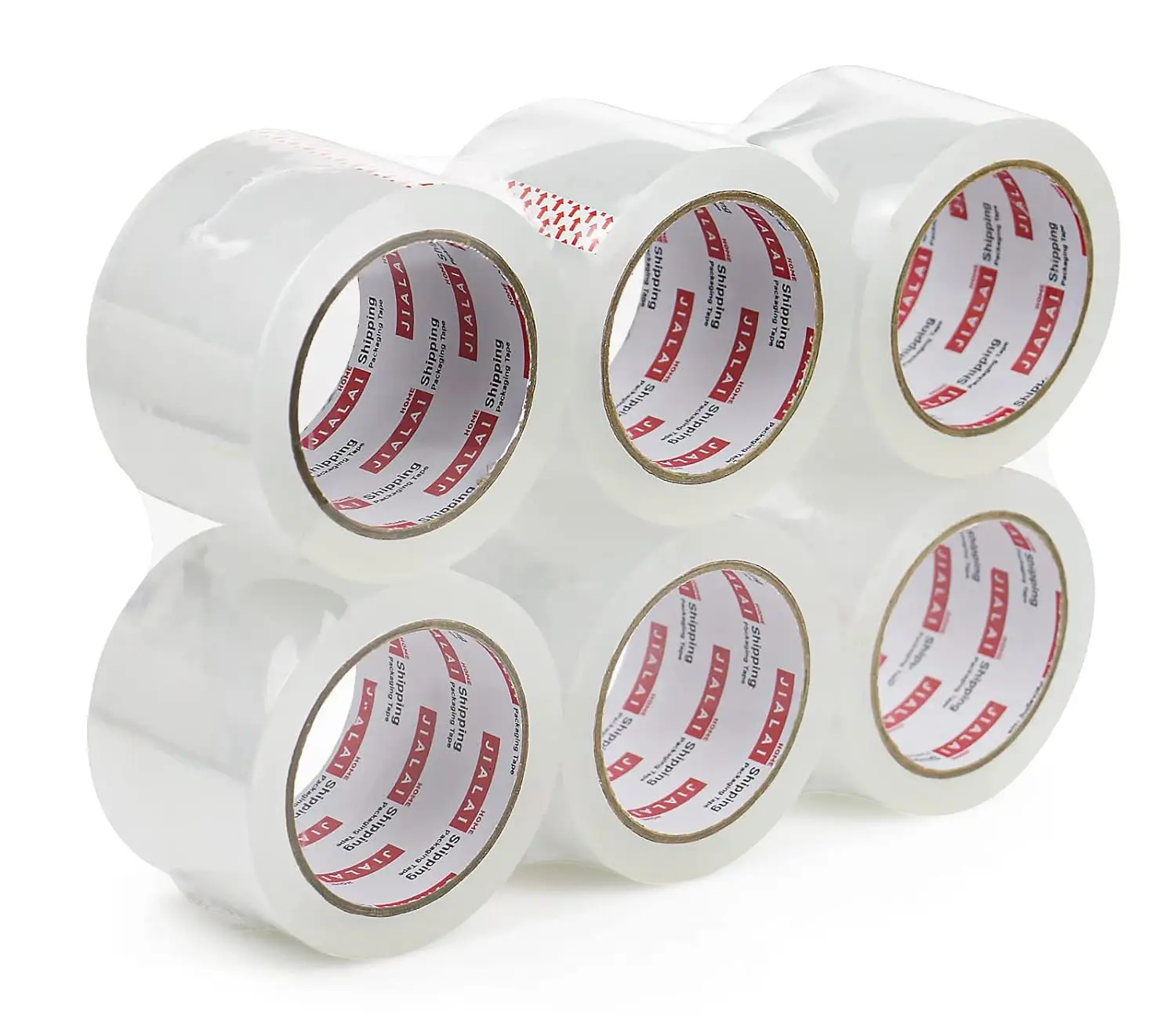 

3" Heavy Duty Packing Tape 6 Rolls, Total 360Y - 3 inch x 65 Yards, 2.4 mil Thick, Clear 3 Inch Wide Packaging Tape for