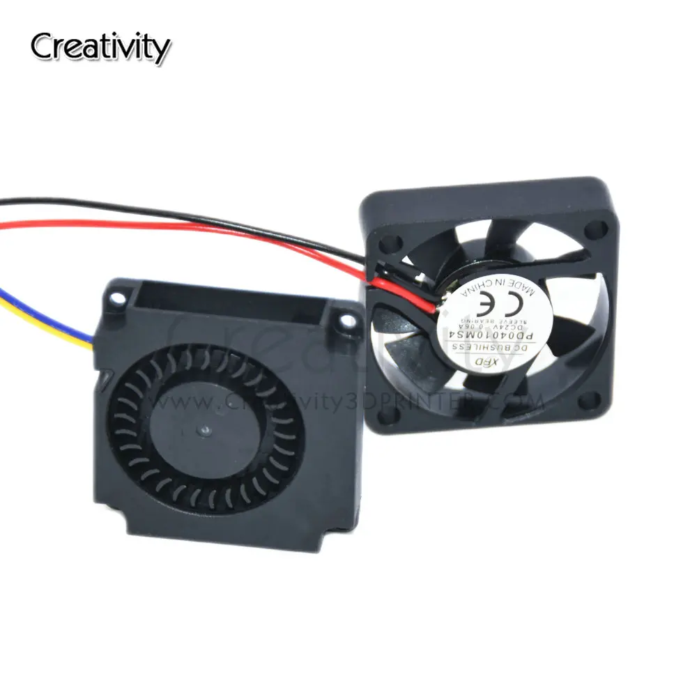 Ender 3 12V/24V 40*10mm 4010 Turbo Fan Bearing Blower Radial Cooling Fans For Ender3 V2 CR-10 3d Printer Parts