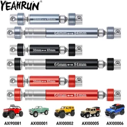 YEAHRUN 1Pair Steel Drive Shaft Center Links for 1/24 Axial SCX24 AXI00001/2/4/5/6 90081 RC Rock Crawler Car Upgrade Parts