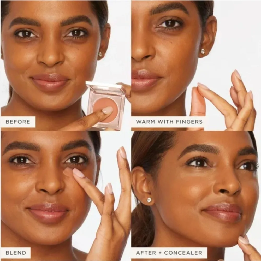 Corretor de olhos cc de argila colorida à prova d'água, cobertura hidratante, círculos escuros, corretivo de olhos, cosméticos de longa duração