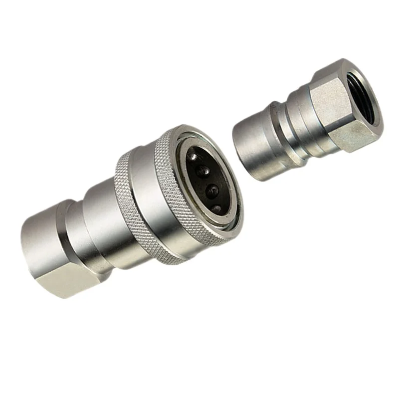 For Inner Wire Quick Change Carbon Steel Galvanized, Open and Closed Hydraulic Quick Connector
