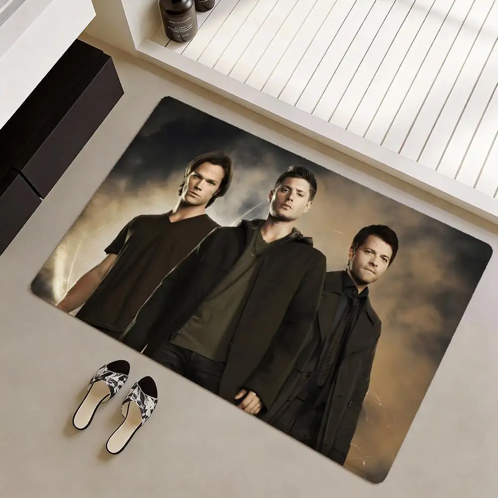 Supernatural TV Play Serie Floor Mat Soft Flannel Non-Slip Door Mat - Thickened Rug for Living Room Home Decor