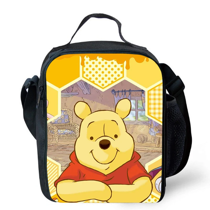 

Lunch bags for Child,Cartoon W-innie School Picnic Bags for Girl Boy,Large Kids Insulation Cooler Bags for Aged 4-10 years