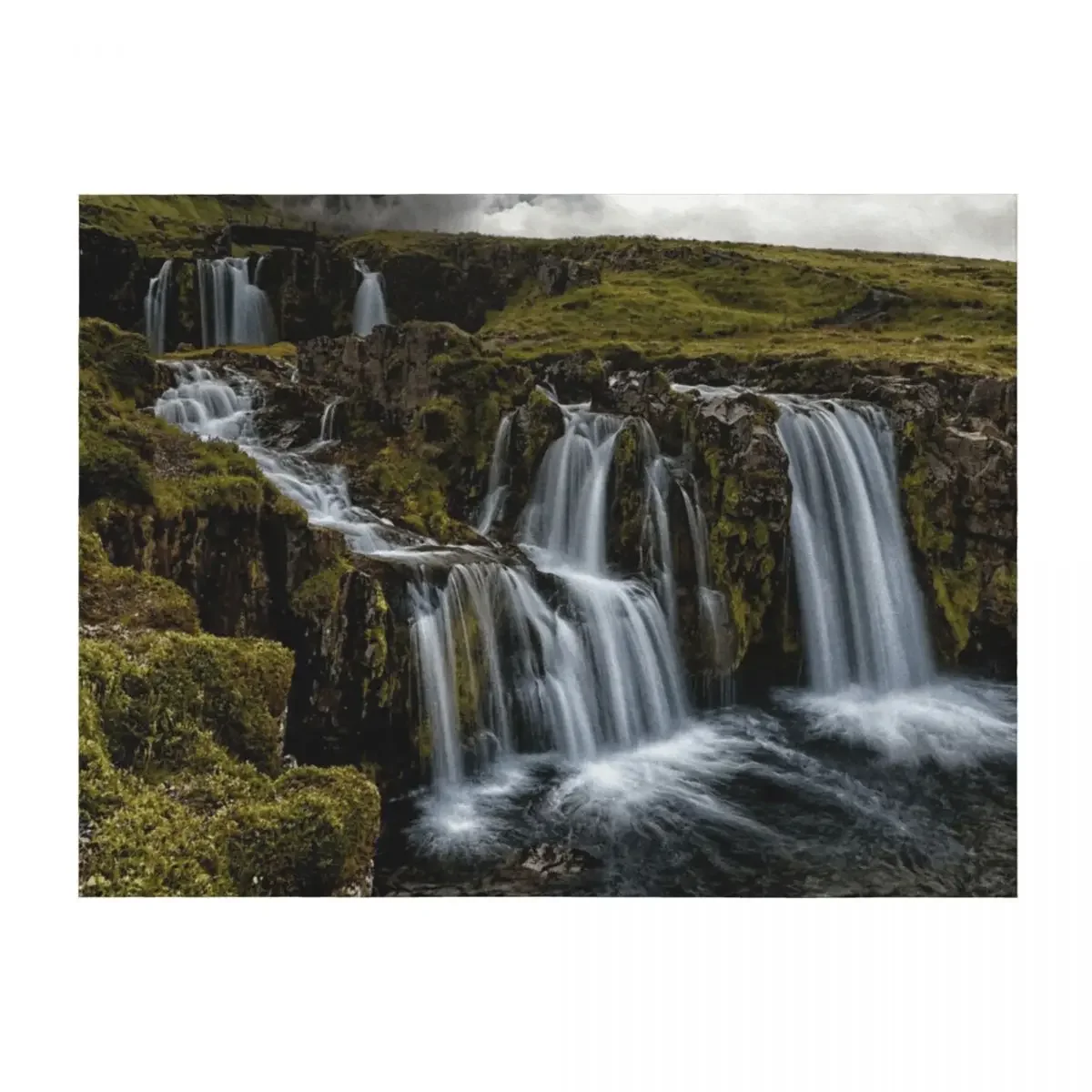 

iceland waterfalls tapestries Throw Blanket Cute Plaid Bed Quilt Softest Blankets