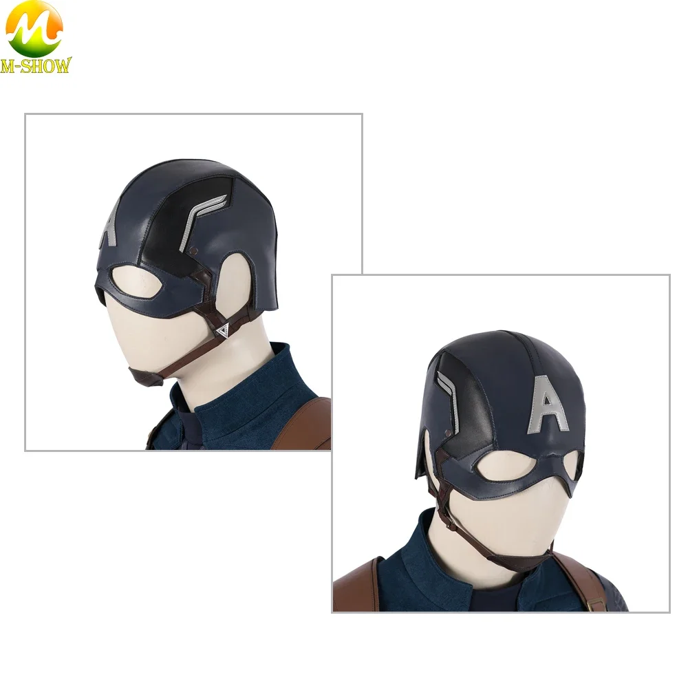 Kapitein Steven Roger Cosplay Kostuum Accessoires Riem Handschoen Schoenen cover Hoofddeksel Masker