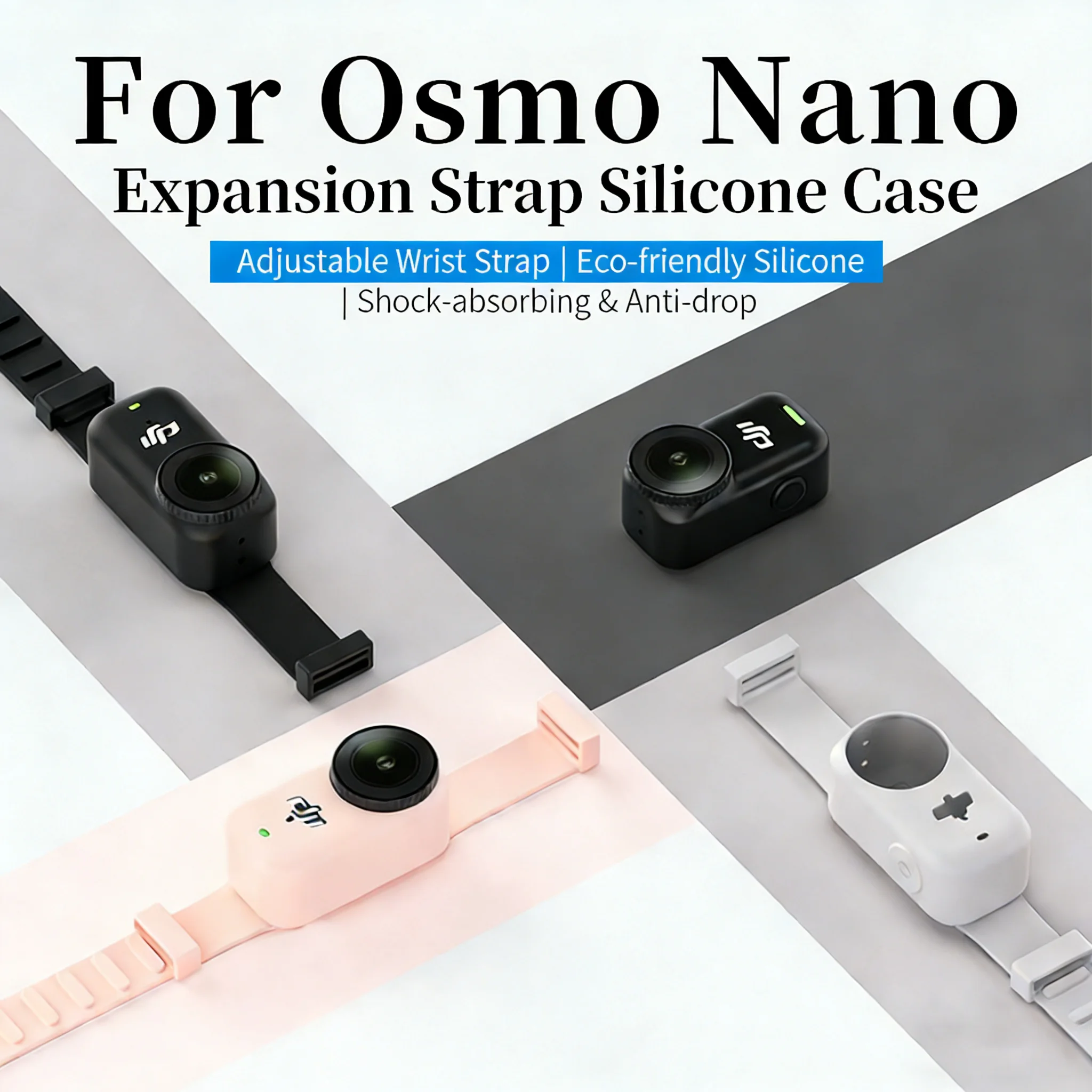 Multifunktionales Erweiterungsarmband, Rucksackarmband für DJI Osmo Nano Sportkamera, Silikon-Schutzhülle