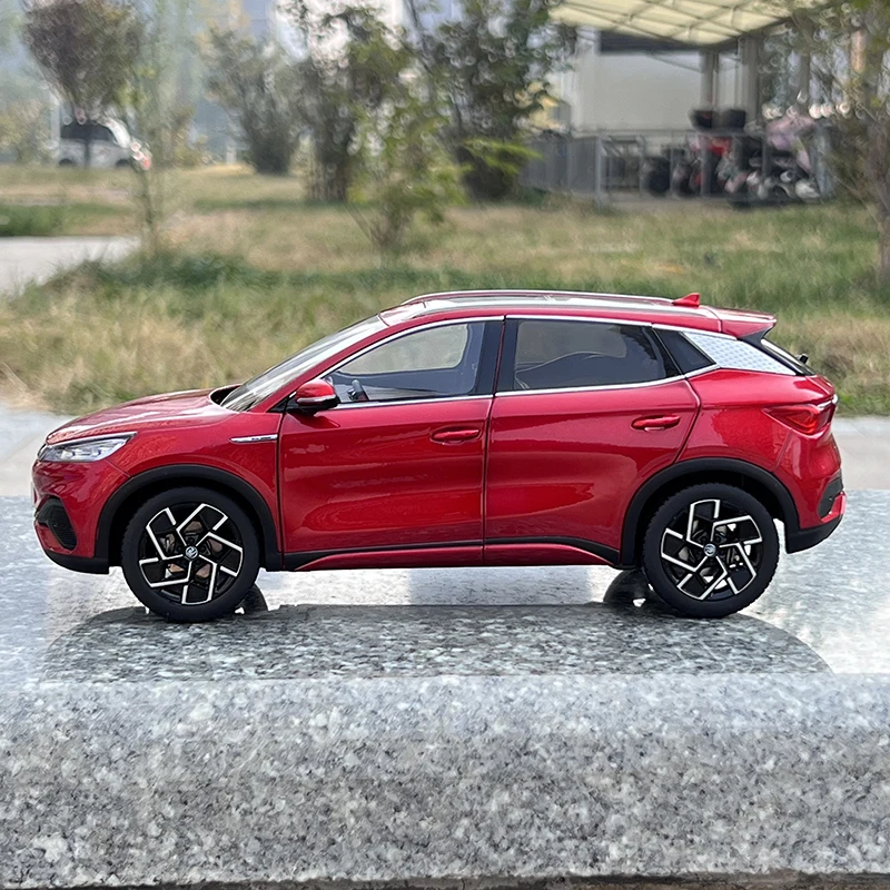 BYD Yuan PLUS, EV, ATTO 3, Alloy Car Model, New Energy SUV, Desktop Decoration, Collection Gift, 1:18