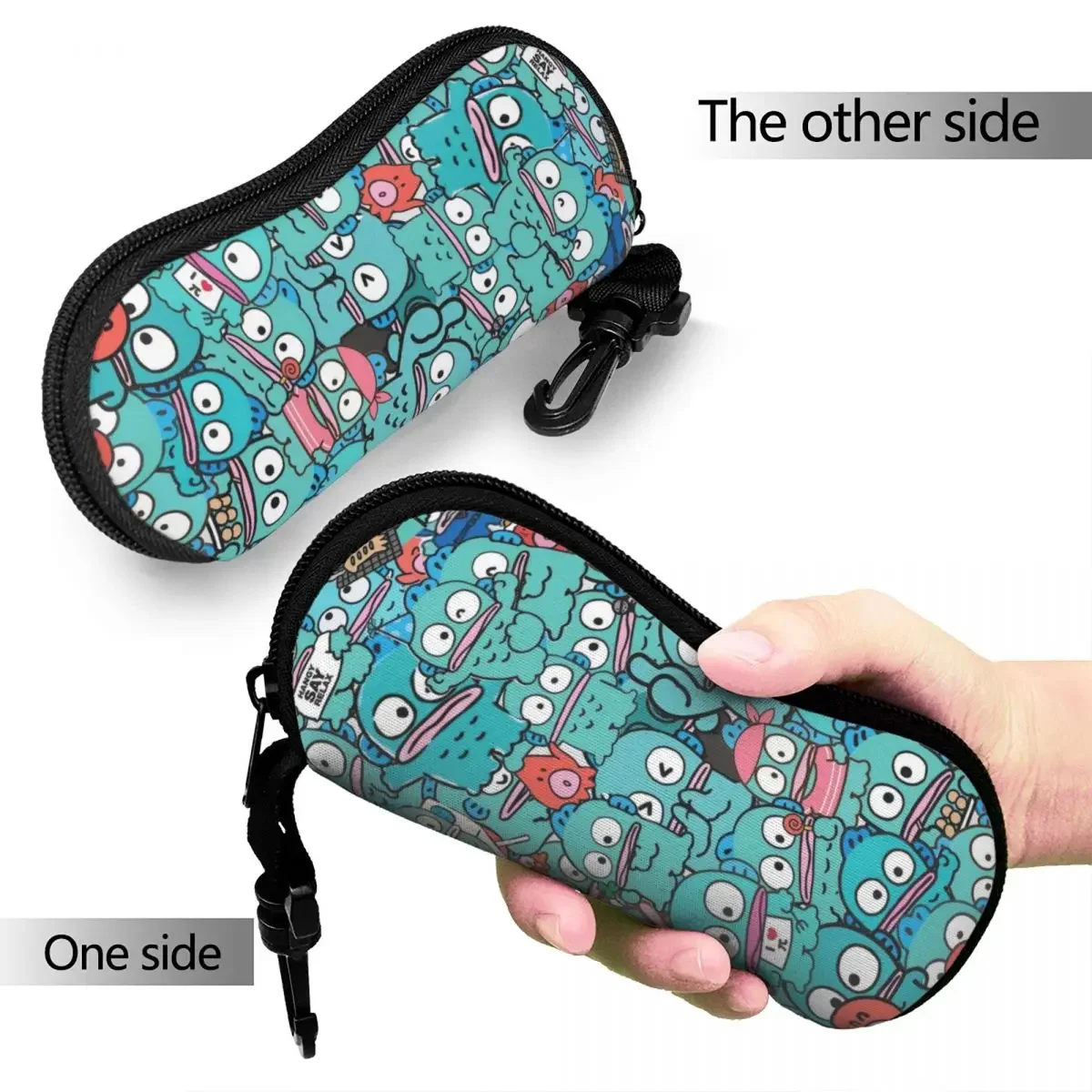 Hangyodon Collage Glasses Case Waterproof Cartoon Reading Storage Box Charming Glasses Box