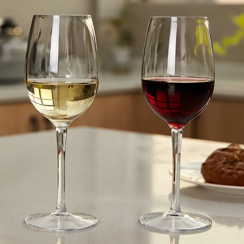 1pcs/6pcs Unbreakable Burgundy Wine Glasses 320ML Tritan Plastic cup for Outdoor, Wedding, and Birthday Celebrations