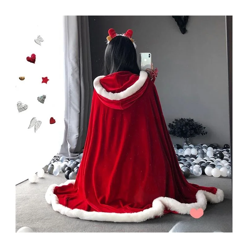 Fsia de Performance para Rainha de Balada de loween, X de Ombro, Versão Fena, Vestido para Festa de Natal e Rév...