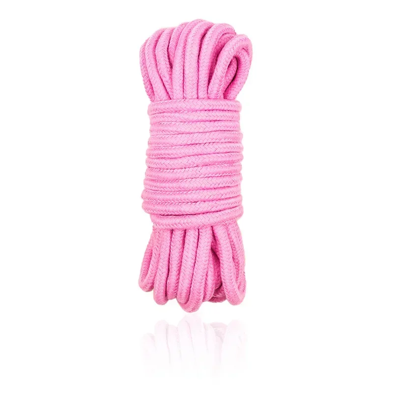 2023 New 10M Sex Slave Bondage Rope Soft Cotton Knitted Rope BDSM Restraint Man Adult Play Bondage Rope Role Play Sex Toy